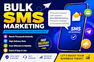send bulk SMS marketing, text message, SMS campaign, email blast