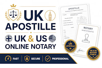 uk apostille service, UK online notary, legal document authentication