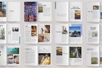 design magazine ads, brochures for businesses, nonprofits, schools and firms