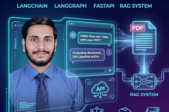 build ai chatbot, rag chatbot, PDF chatbot using langchain, langgraph and