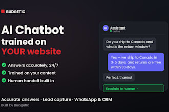 build an ai chatbot trained on your website