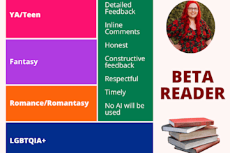 beta read your manuscript
