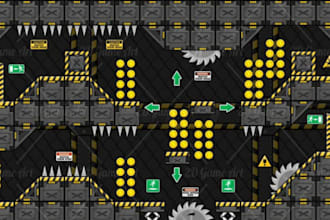 make pixel art tilemap, platformer assets, and parallax backgrounds