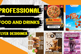 design and redesign food flyers and drinks flyers