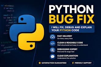 fix, debug and explain your python code
