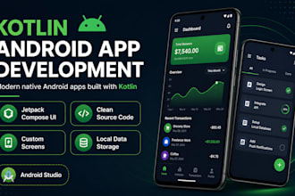 develop a modern android app using kotlin