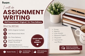 write essays, reports, and research based content