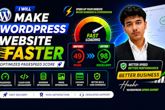 make wordpress website faster and improve page speed
