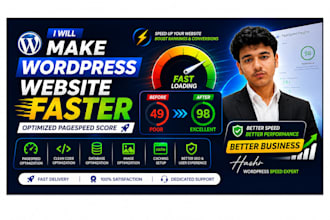 make wordpress website faster and improve page speed