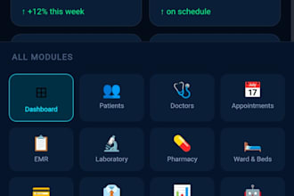 deploy a d customize medicore hospital management web app