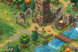 pixel tileset pixel art game asset tileset pixel art tileset