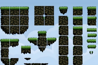 create a pixel art tileset 2d platformer pixel environment backgrounds game art