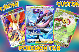 draw pokemon or fakemon art pokemon tcg card trainer illustrations yugioh cards