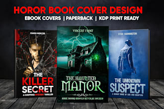 design horror, mystery, and crime book covers