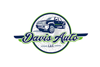 design monogram car appeal mechanic service logo