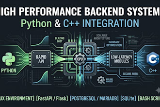 develop high performance backend systems in python and cpp