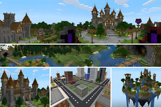 build a custom minecraft server spawn lobby hub and survival map