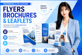 create printable canva flyers and brochures for marketing