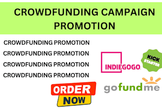 promote your crowdfunding campaign on kickstarter indiegogo gofundme