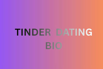 write you personalized bio and select best photos for tinder