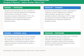 translate medical documents between portuguese and spanish