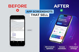create app screenshots for ios and android