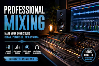 professionally mix your song to an industry standard