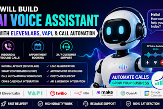 build ai voice assistant with elevenlabs, vapi, and call automation