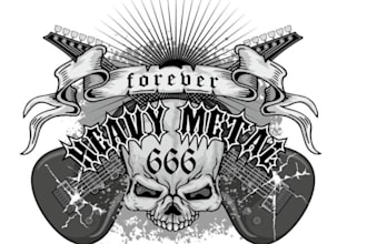 design a gothic rock or heavy metal band logo