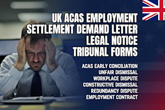 draft UK acas employment settlement demand letter legal notice tribunal forms