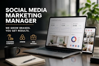 be social media marketing managerfor cleaning company airbnb b2b brand marketing