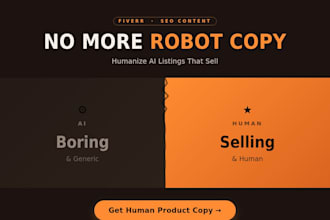 humanize ai product listings for amazon, shopify and etsy