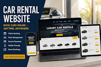 build car rental website with online reservation and booking system