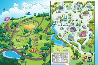 design map illustration drawing