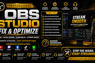 fix obs studio lag, black screen, audio delay, and streaming issues