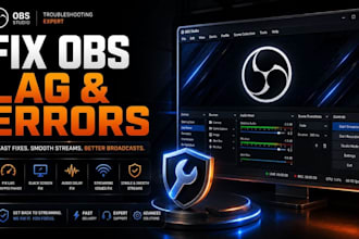fix obs studio lag, black screen, audio delay, and streaming issues