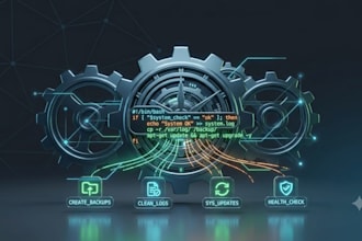 create a custom bash script for linux server automation