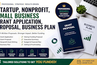 do startup, nonprofit, small business grant application, proposal