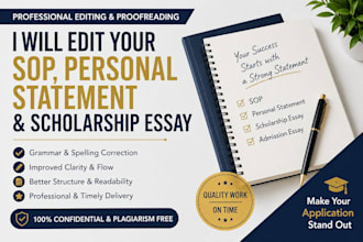 edit your sop, personal statement, and scholarship essay