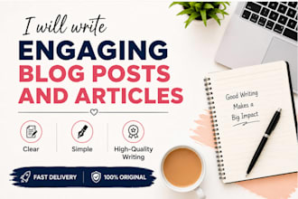 write thoughtful, creative articles, blog posts