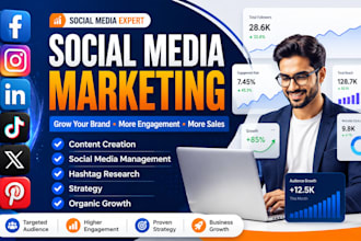 be your social media marketing specialist for business growth