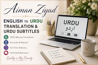 do english urdu translation and subtitle for short videos