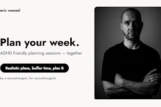 plan your week with you in an adhd friendly planning session