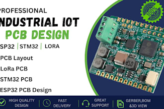 industrial iot pcb design for esp32 stm32 lora and embededded systems