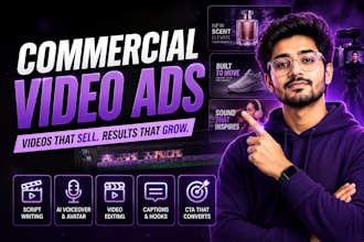 create commercial ads and promotional videos ads