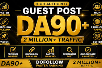 outreach guest post on da90 real dofollow blog