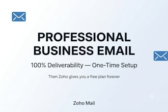 set up free email for your business domain with zoho