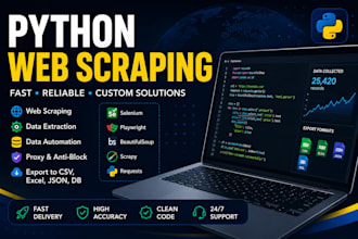 build a custom python web scraper