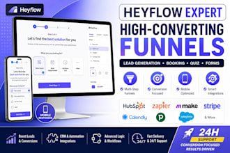 build a high converting heyflow funnel with CRM integrations