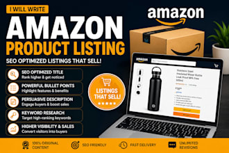 write SEO optimized amazon product descriptions